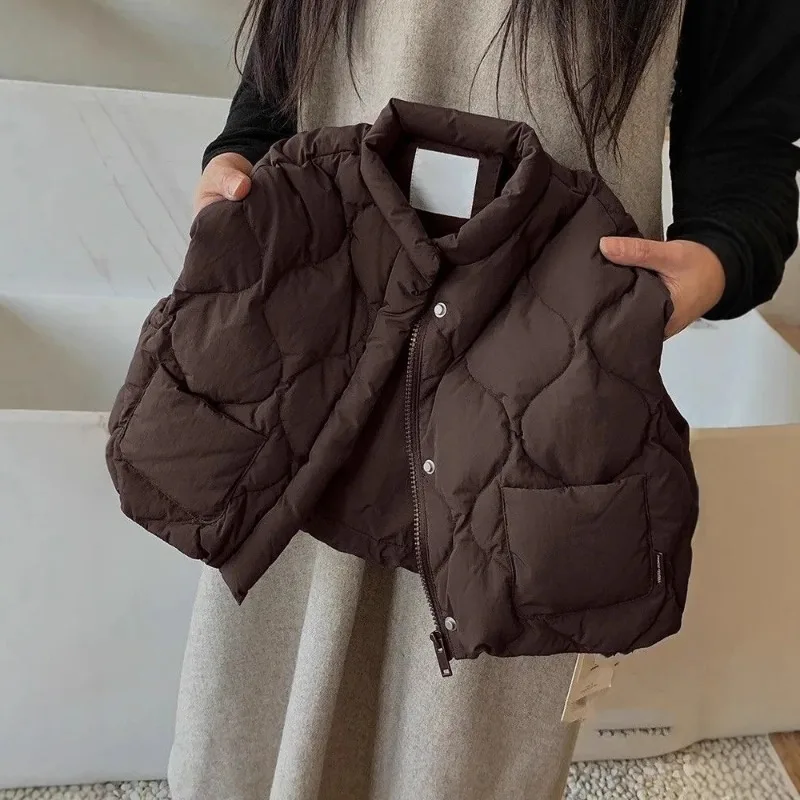 Children's Cotton Vest Winter Outfit  New Baby Outerwear Vest Unisex Toddler Sleeveless Jacket Coat Foldable Design