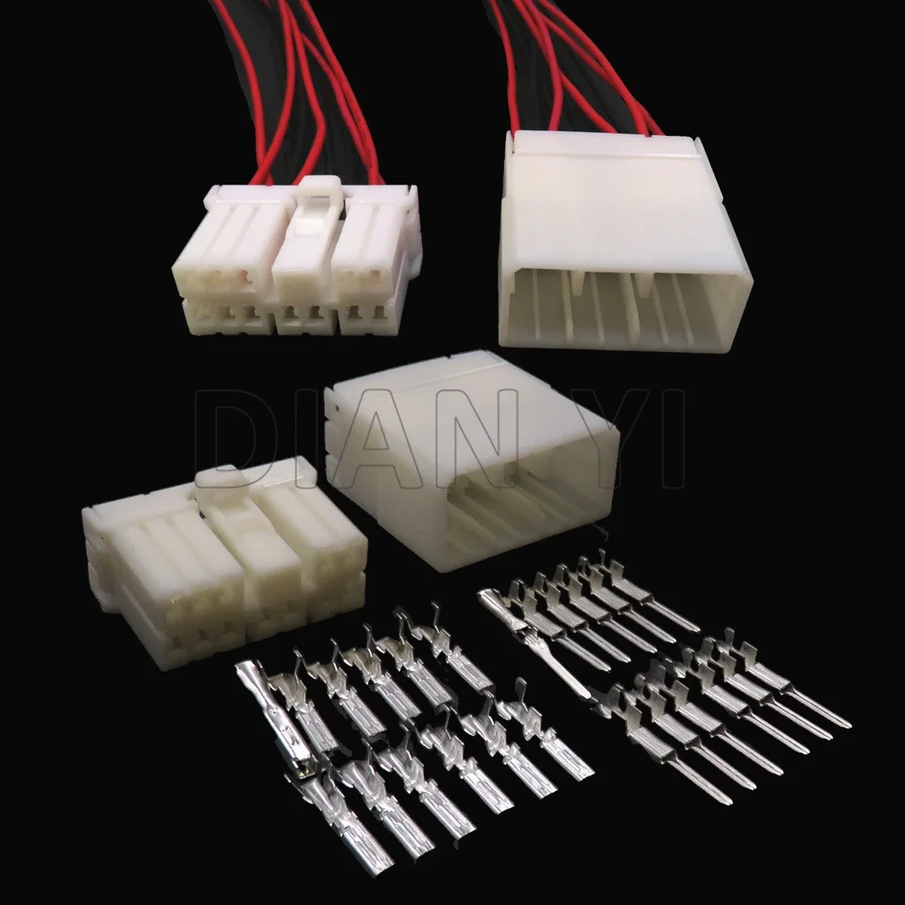 1 Set 12 Way AC Assembly 174933-1 173851-1 Automobile Male Female Docking Connector Car Parts Auto Cable Harness Socket
