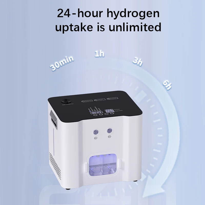 Máquina portátil de respiración de hidrógeno, generador de agua, H2O2, máquina de inhalación, 1500ml