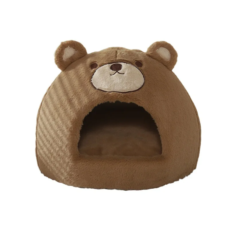 

Winter Warm Enclosed Cat Bed House for Sleeping Four Seasons Pet Sofa Nest for Cats and Small Dogs Cozy Indoor Cat Furniture