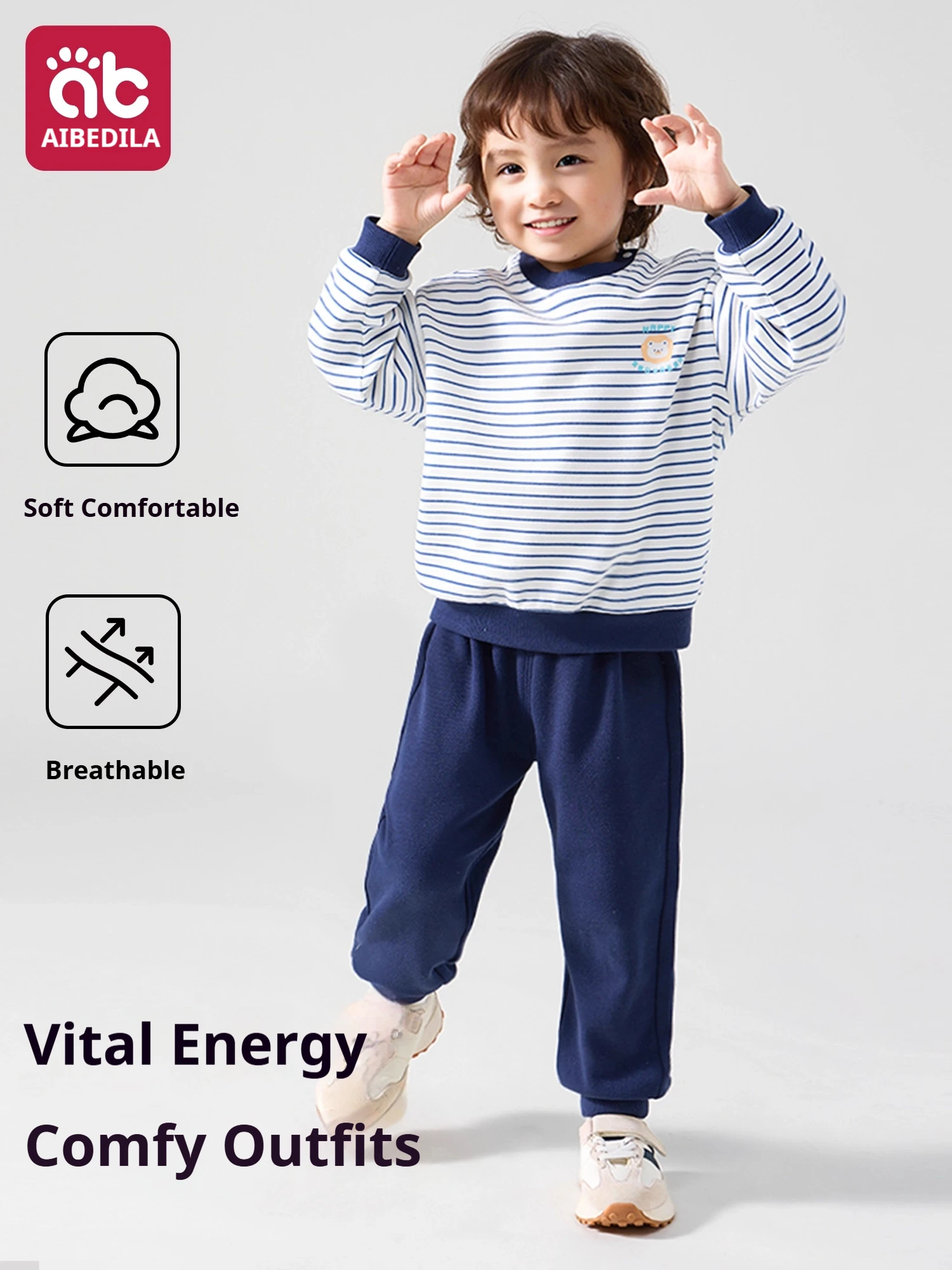 

AIBEDILA Kids Casual Set Children's Sweatsuit Outfit Sweatshirt Top and Pants 2025 Boy/Girls' Autumn Clothes 2-6T