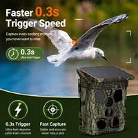 Suntekcam HC-601A Solar Powered Hunting Camera 4K 50MP Trail Camera 20m Night Vision IP65 Waterproof Wildlife Scouting Camera 3