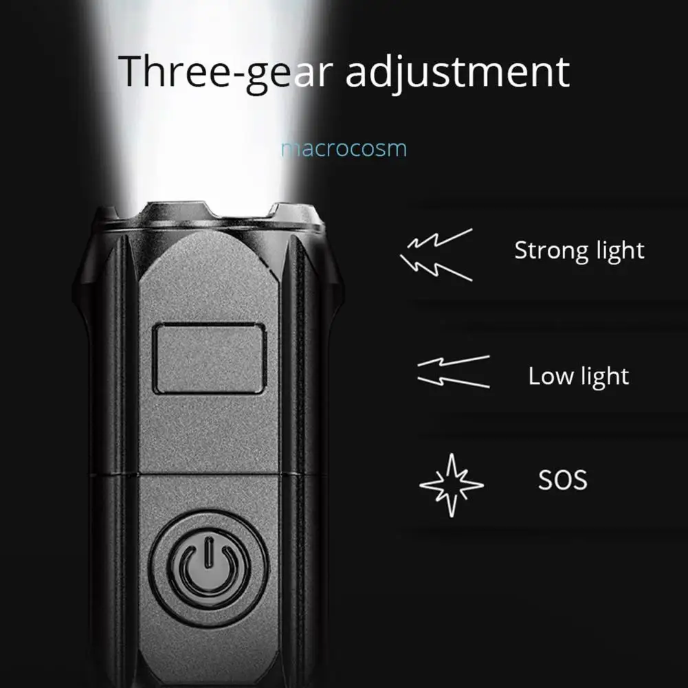 LED Flashlight Waterproof Bright Outdoor Flashlight Long Beam Distance Lightweight Emergency Flashlight LED Torch for Camping