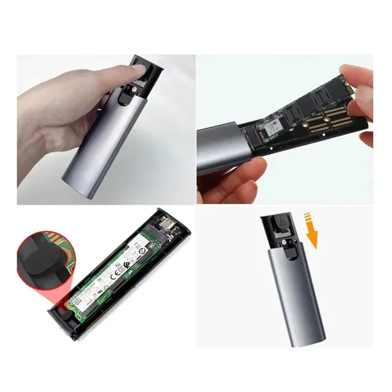Boîtier SSD M2 protocole Nvme 10Gbps M.2 vers USB Type C 3.2 Gen 2 boîtier externe Nvme Portable boîtier SSD