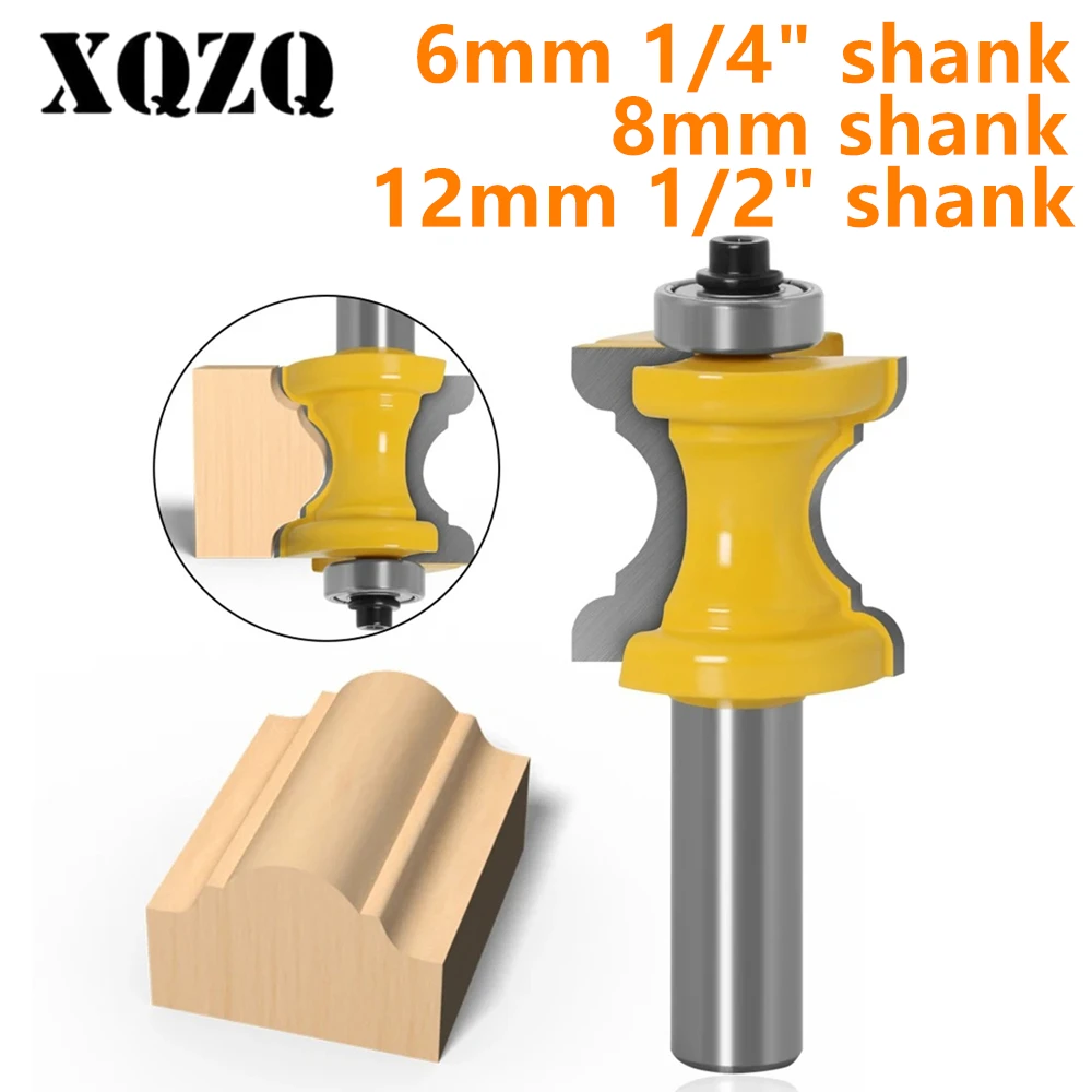

1 шт. 1/2 "12 мм, 6 мм, 8 мм хвостовик Bullnose с бусиновой колонкой фреза линия нож деревообрабатывающий резак шиповый резак для деревообрабатывающего инструмента