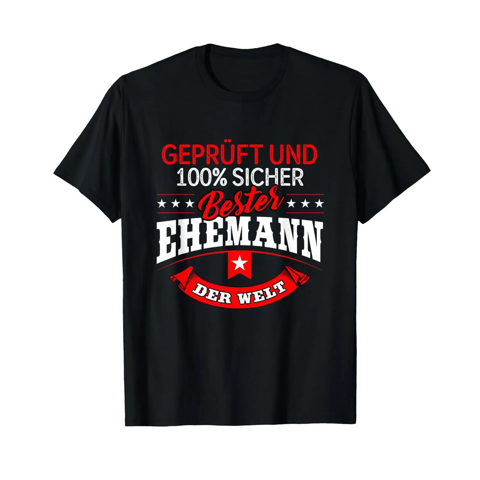 Men's Bester Ehemann der Welt Marriage Husband T Shirt vintage Washed graphic Breathable Unisex Casual Slightly