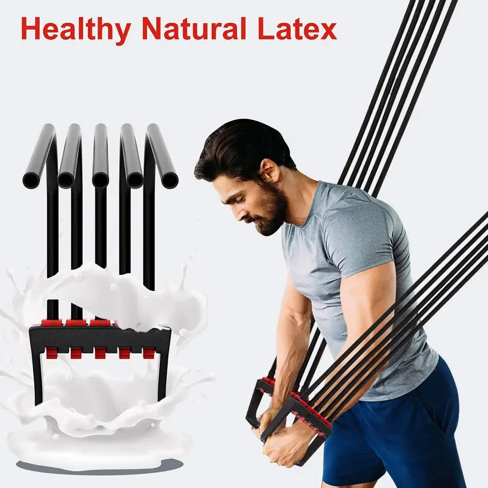 Chest Expander Detachable Muscle Exerciser For Home Gym Muscle Training Pilates Push Ups Exercises Equipment B7c1