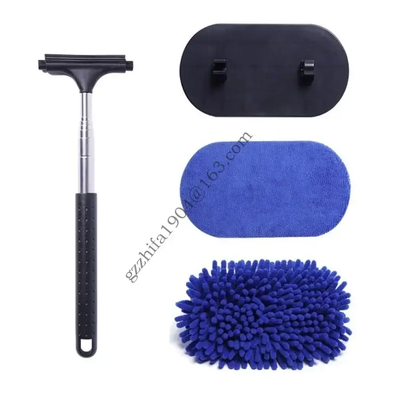 

Инструмент для очистки окна автомобиля Расширяемый инструмент для очистки ветрового стекла с микрофибскими простынями, простыми