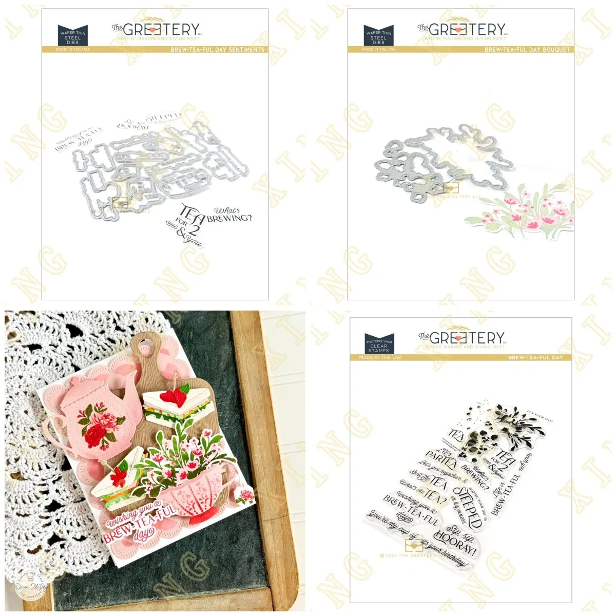 

Brew-tea-ful Day New Arrival Metal Cutting Dies and Clear Stamps for Diy Photo Album Handmade Paper Card Decoration Craft