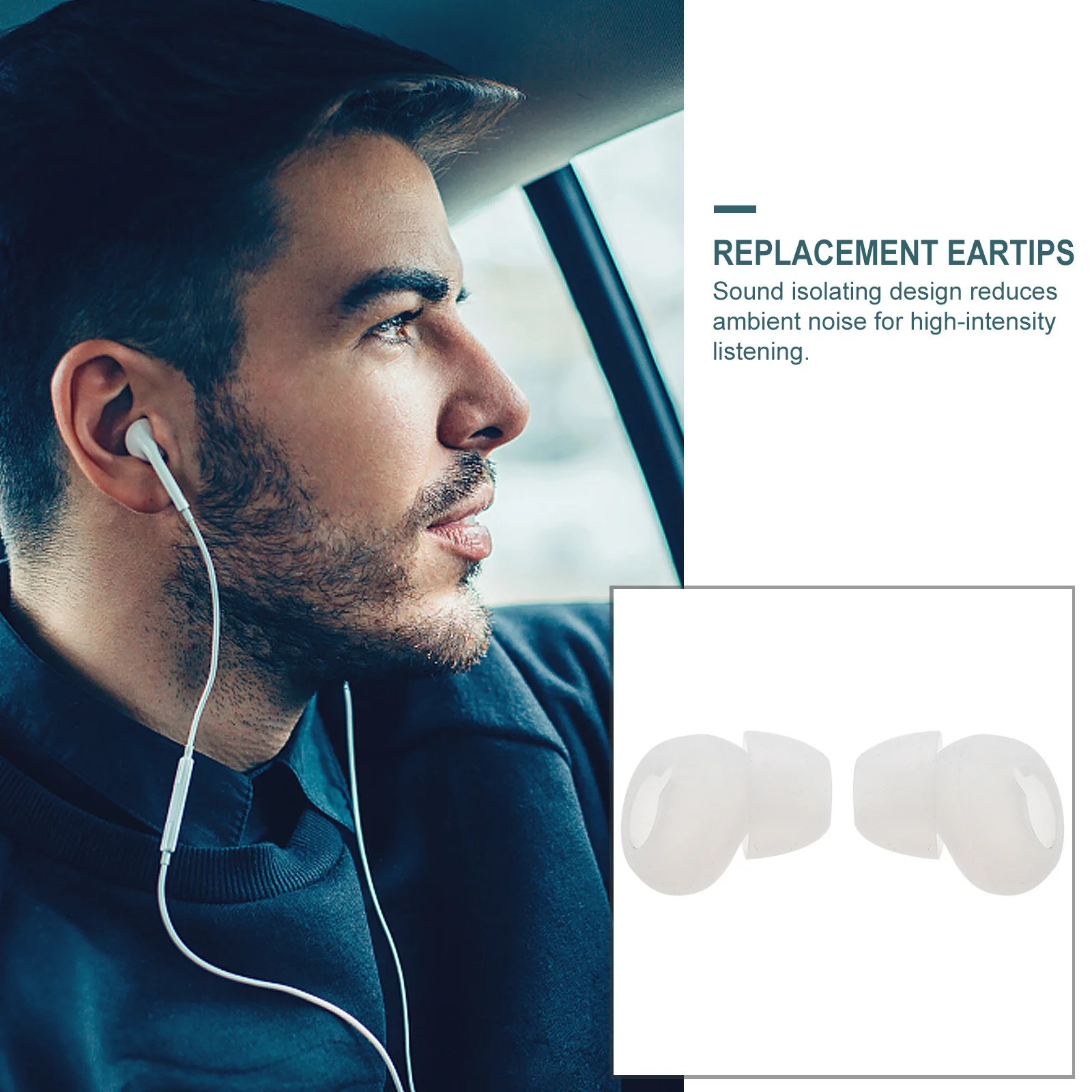 

Headset Cover Silicone Replacement Earpads For Sm-R130 Reusable Washable Sound Isolating Transparent Hunting