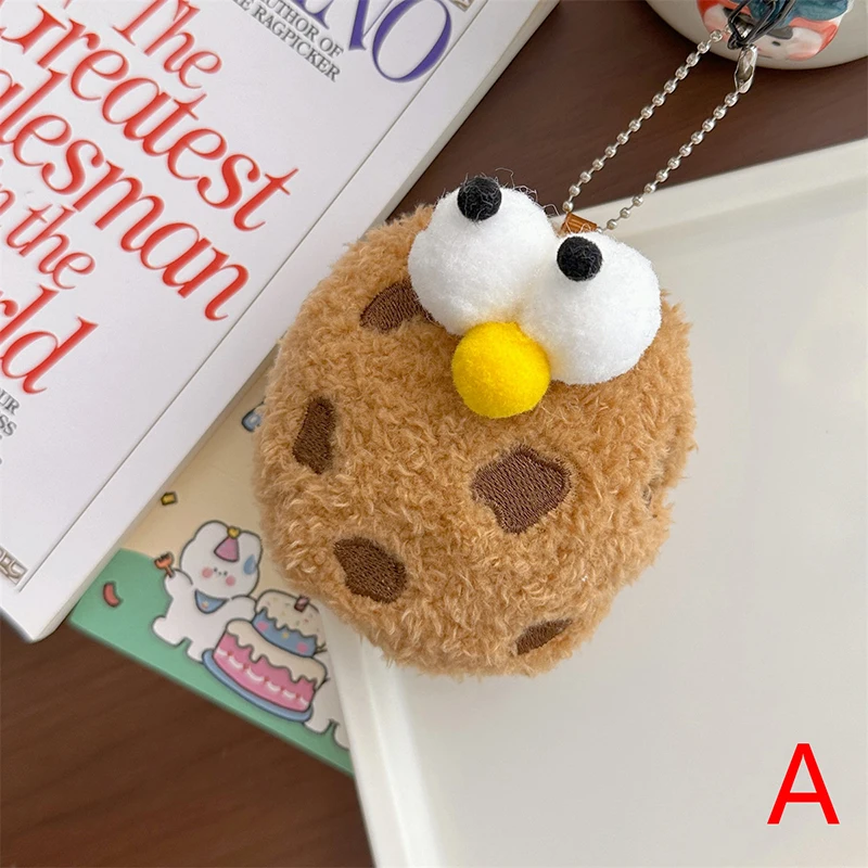 Cartoon Plush Big Eyes Funny Doll Toy Pendant Keychain Backpack Hangings Ornaments