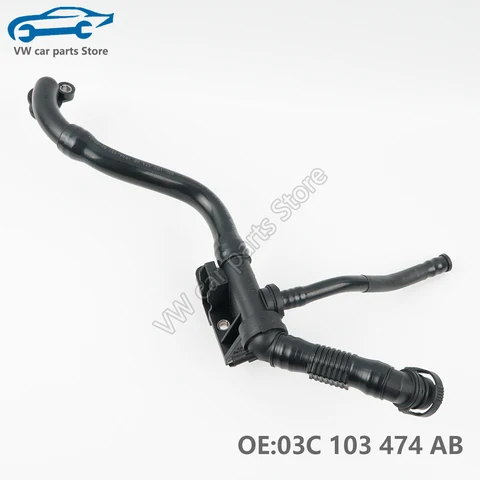 03C 103474 AB для EA111 Audi A1 VW EOS Scirocco Golf Tiguan Passat Touran Beetle Jetta выхлопная труба вентиляционного канала 03C 103 474 K