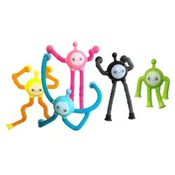 Pull & Stretch Telescopic Tube Fidgets Tube Toy for Kids Bend Anxiety Reduce Finger Toy for Autisms ADD Decompress