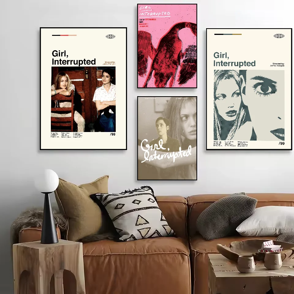 Girl Interrupted Movie Tv Poster HD Art Sticky Wall Waterproof Home Living Room Bedroom Bar Aesthetic Decoration