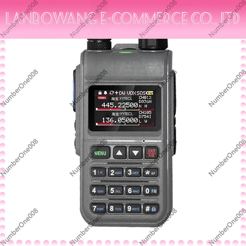 UV5118Plus Full Band Handheld Walkie Talkie Auto Frequency Match Dual Language Long Range Radio For Outdoor Activity