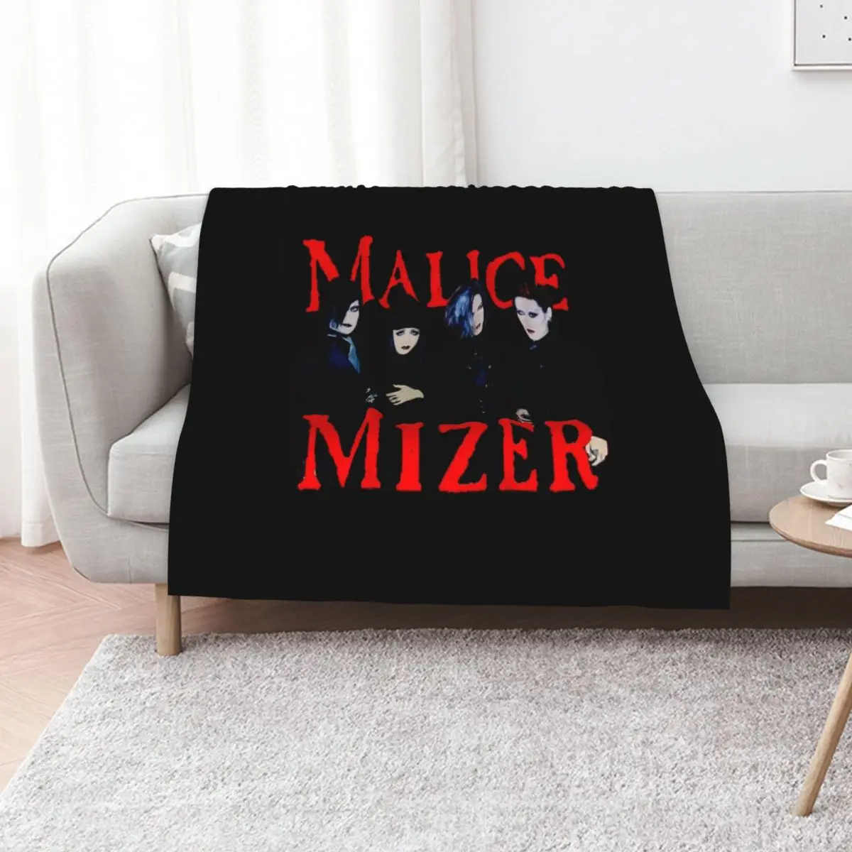 malice mizer visual kei japanese band members mana gackt kami k?zi Throw Blanket Decorative Sofa Moving Multi-Purpose Blankets