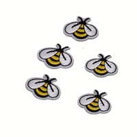 5 pieces/setCute computer embroidery patch Bee Ironing Patch Children's clothing diy repair hole fashion decorative patch