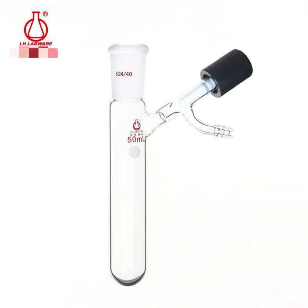High vacuum valve reaction tube polymerization tube Schlenk tube 25/50/100/250/350LH-37 valve 0-4mm