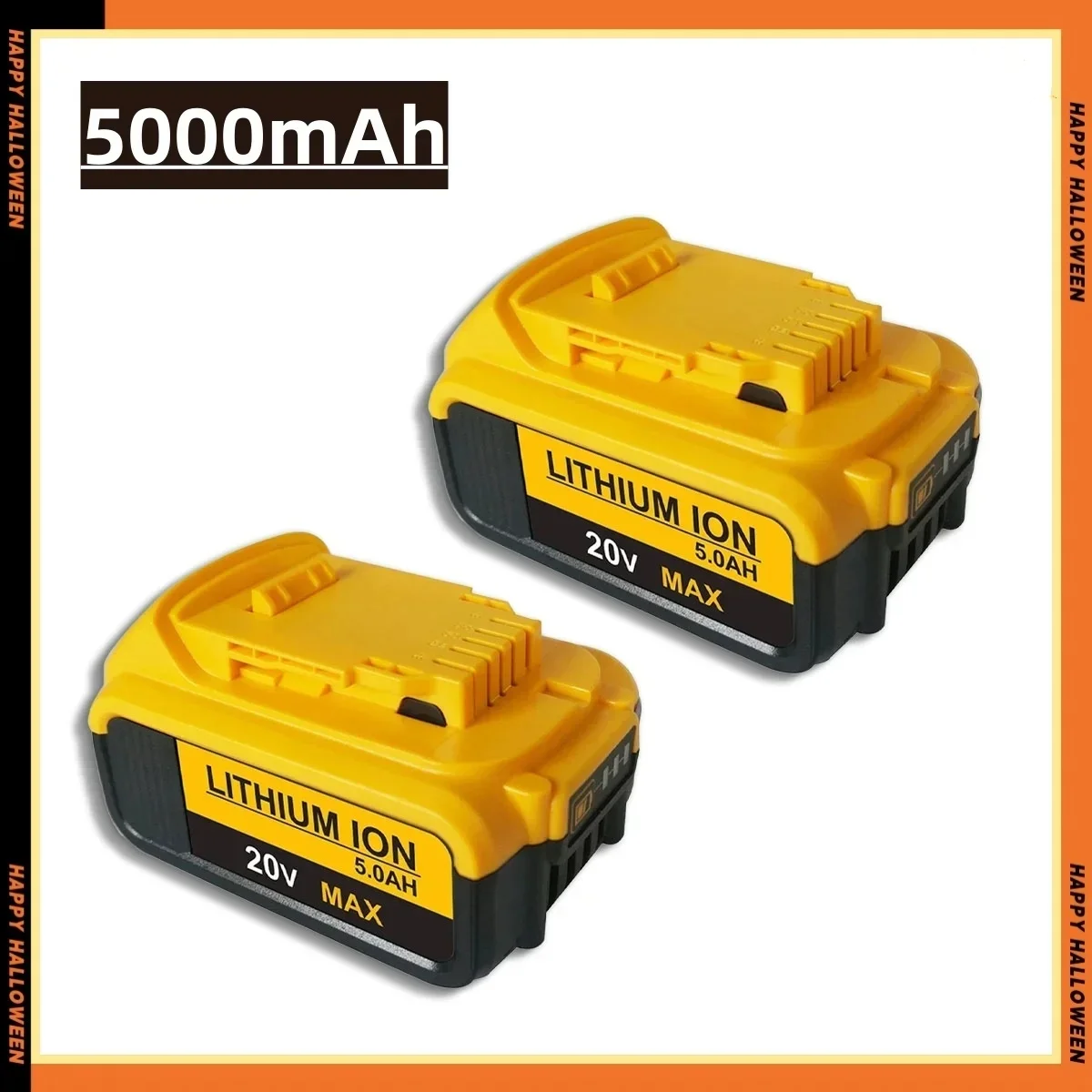 For Dewalt 20V Battery 5AH DCF850 DCB200 DCB184 Lithium Battery Compatible With All DEWALT Series Of 18V/20V Power Tool