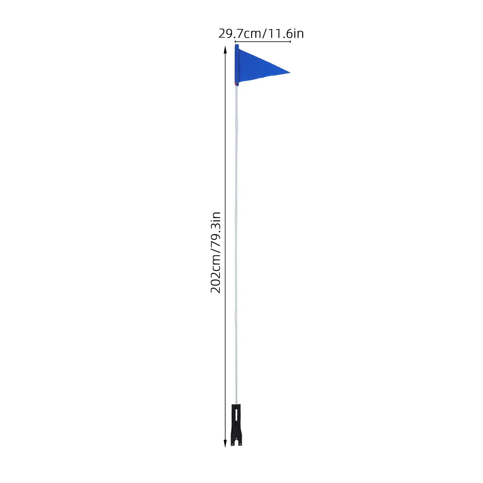 1Set Bike Safety Flag for Kids with Solid Fiberglass Pole Waterproof High Visibility Warning Flag for Children Bicycles Scooters