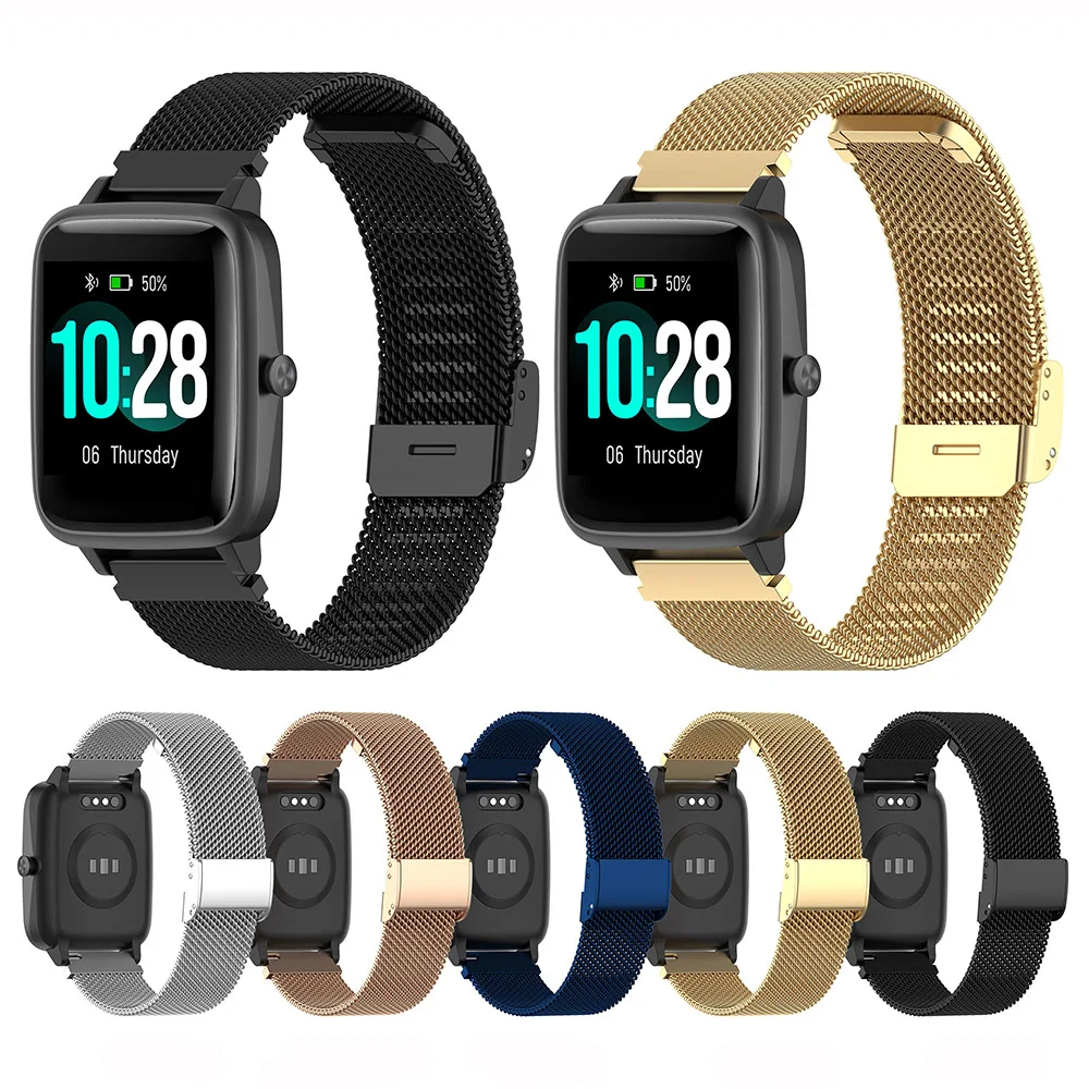 19mm Smartwatch Bracelet for Veryfitpro ID205L/ID205/ID205U/ID205S/ID205G/SW020/SW021/Uwatch 3 Watch Band Strap Accessories Men