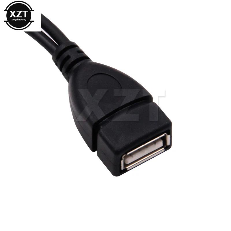 1 in 2 OTG Micro USB Host Power Y Splitter USB Adapter to Mirco 5 Pin Male Female Cable OTG Data Cable