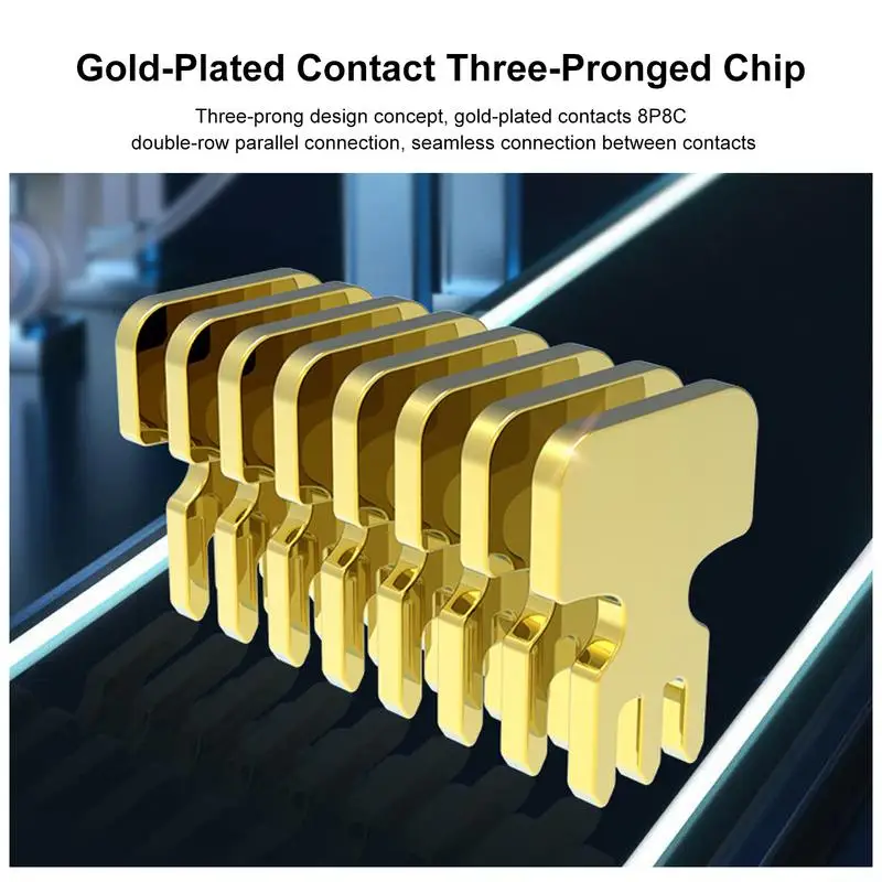 8 Core Network Cable High-Speed Ethernet Cable High-Speed RJ45 Gaming Patch Cord Waterproof LAN Wire For Router