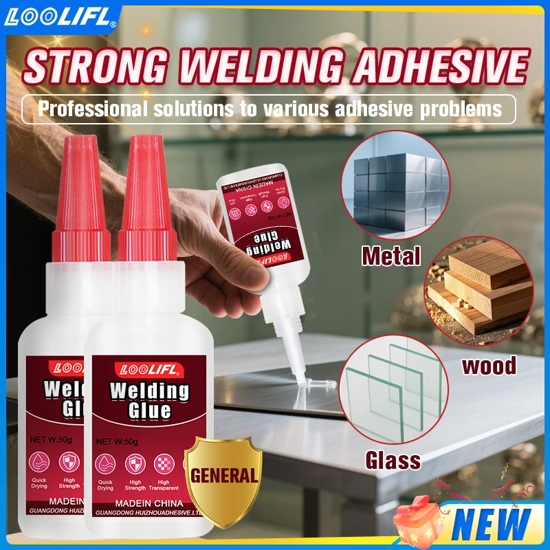 50ml Multi-Purpose Strong Oil-Based Glue Super Sticky Adhesive for Wood Metal Leather Plastic Ceramic - Versatile Bonding Soluti
