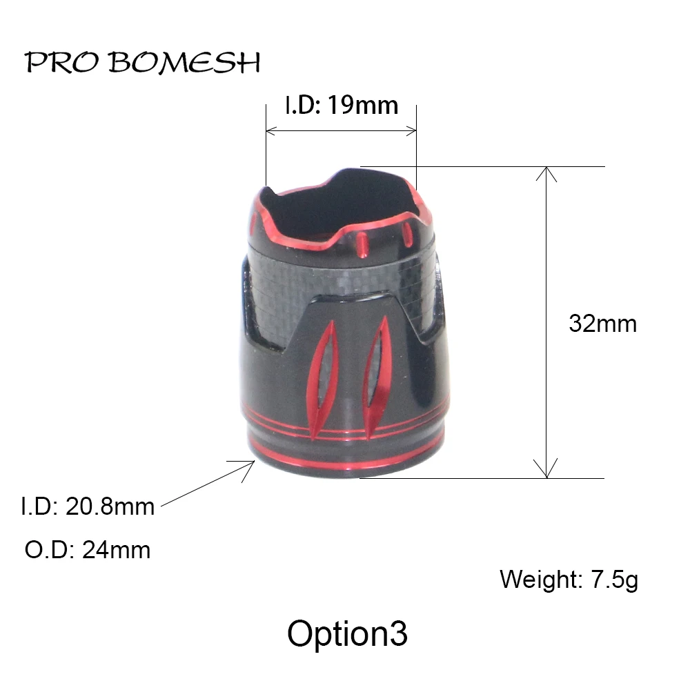 Pro Bomesh alluminio bloccaggio Nutt mulinello da pesca sedile decorativo Trim parte accessorio componente canna da pesca fai da te