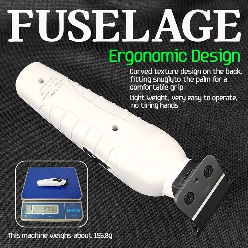 B83B-X Series White FA1T 7700RPM Professional Electric Hair Trimmer