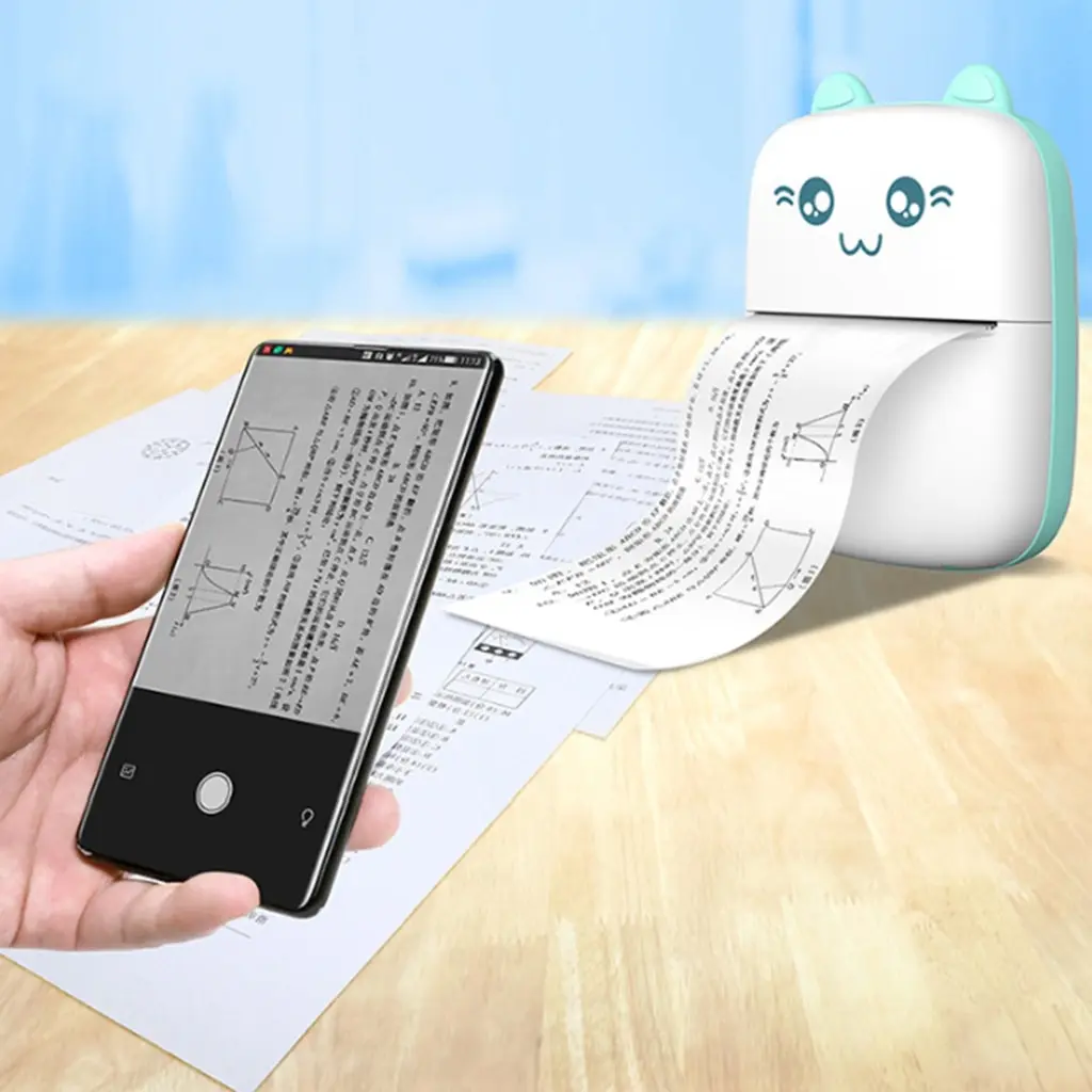 Mini Printer Portable Mini Bluetooth WiFi New Wrong Printer Mobile Phone Photo Title Note Hot Print Pocket Student Error Label P