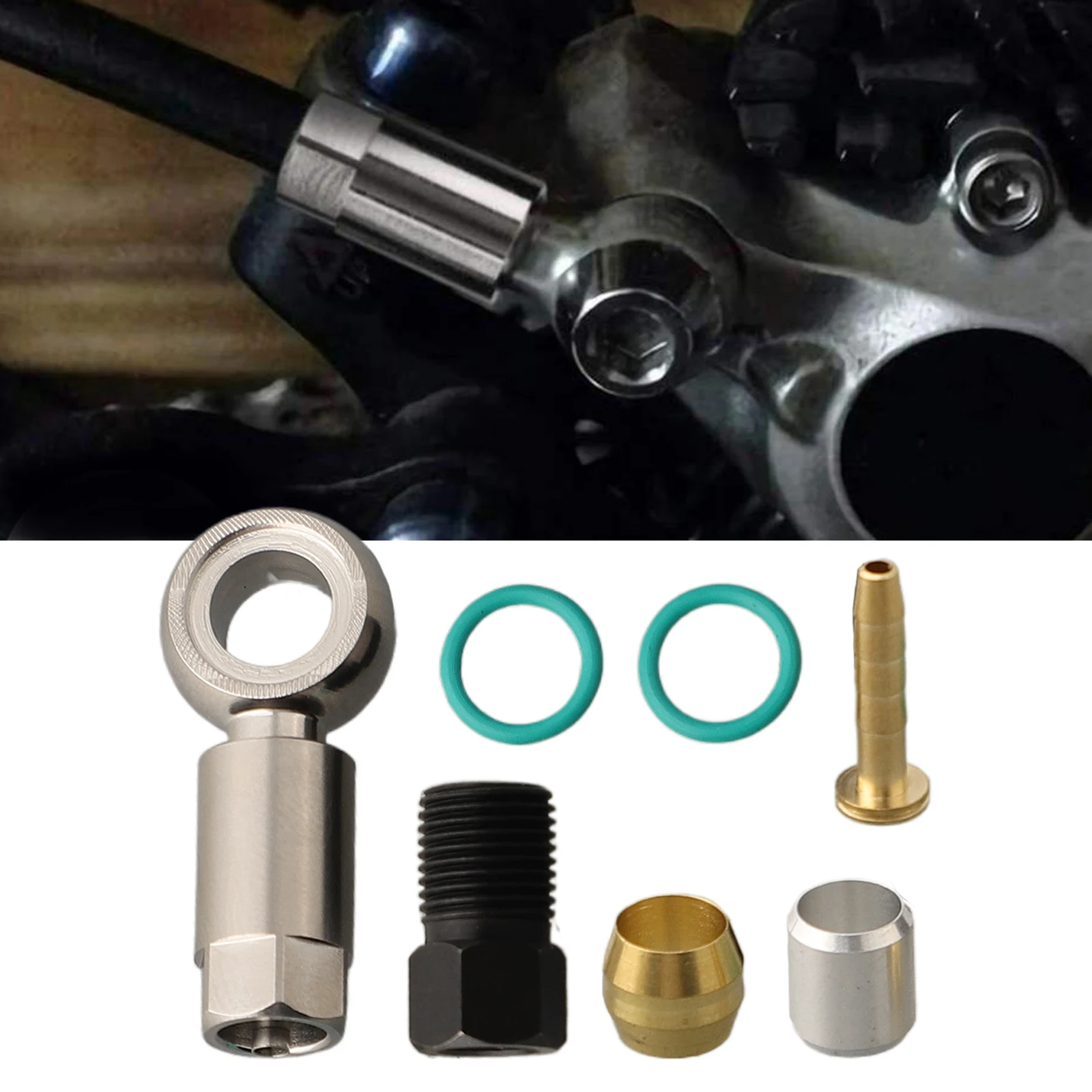 1 zestaw końcówek kabla BANJO ZESTAW podłącz wkładkę FOR-Shimano hydrauliczny wąż hamulca tarczowego BH59 oliwki olej śruba igłowa akcesoria rowerowe