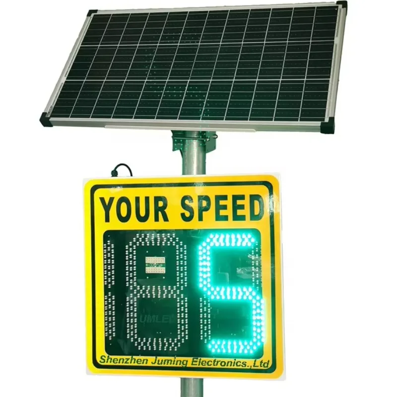 UMLED High Quality LED Display Portable Traffic Signs Speed Detector Solar Radar Speed Limit Sign