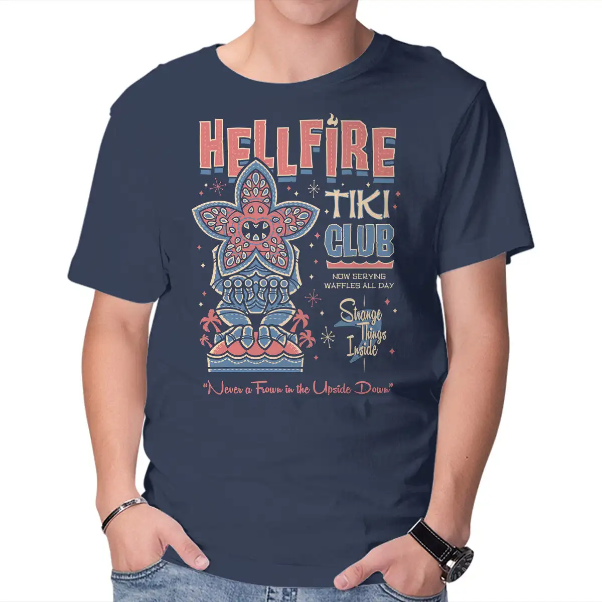 

Hellfire Tiki Club Anime Graphic T-shirts for Men Clothing Women Short Sleeve Tees Vintage High Quality 100%Cotton