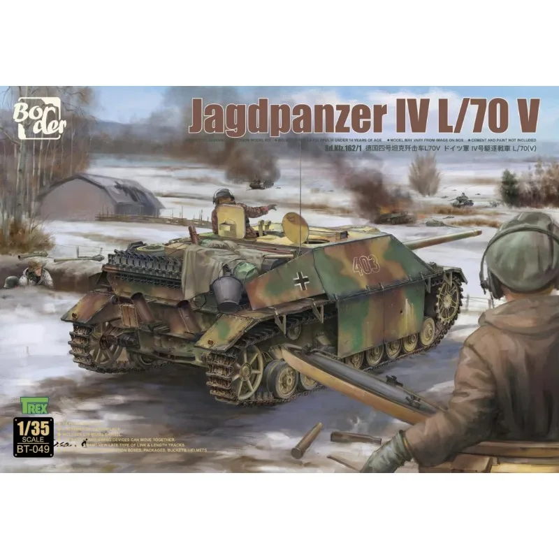 BorderModel 1/35 BT-049 Jagdpanzer IV L/70 V Sd. Kfz.162/1 Tank Scale Model Kit DIY Toy