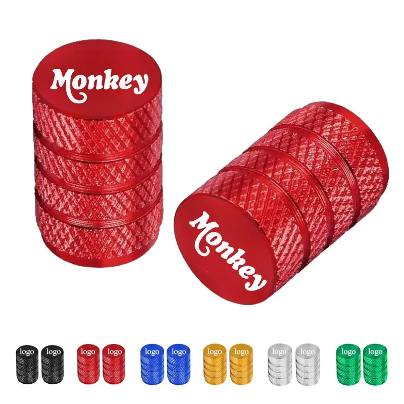 2 Buah Aksesori Motor Penutup Katup Udara Ban Roda Kedap Udara Tahan Debu Universal untuk Honda Z125 Monkey Z 125 Z-125