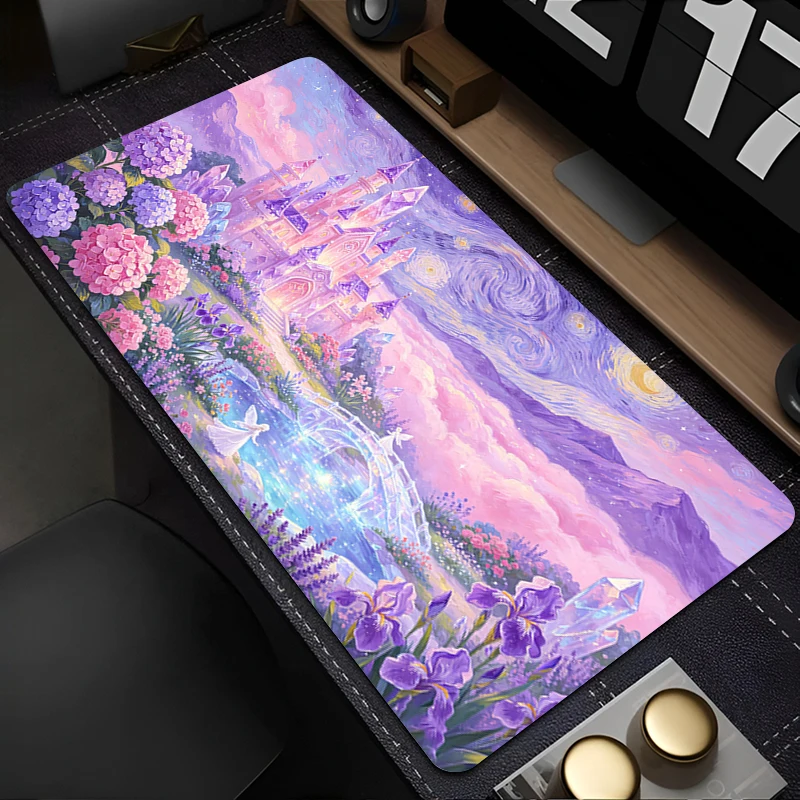 Large Mouse Pad fashion Keyboard Pad Gamer Home Computer HD Mousepad Artistic Scenery Office desk mat Anti Fray Gaming Mouse Pad
