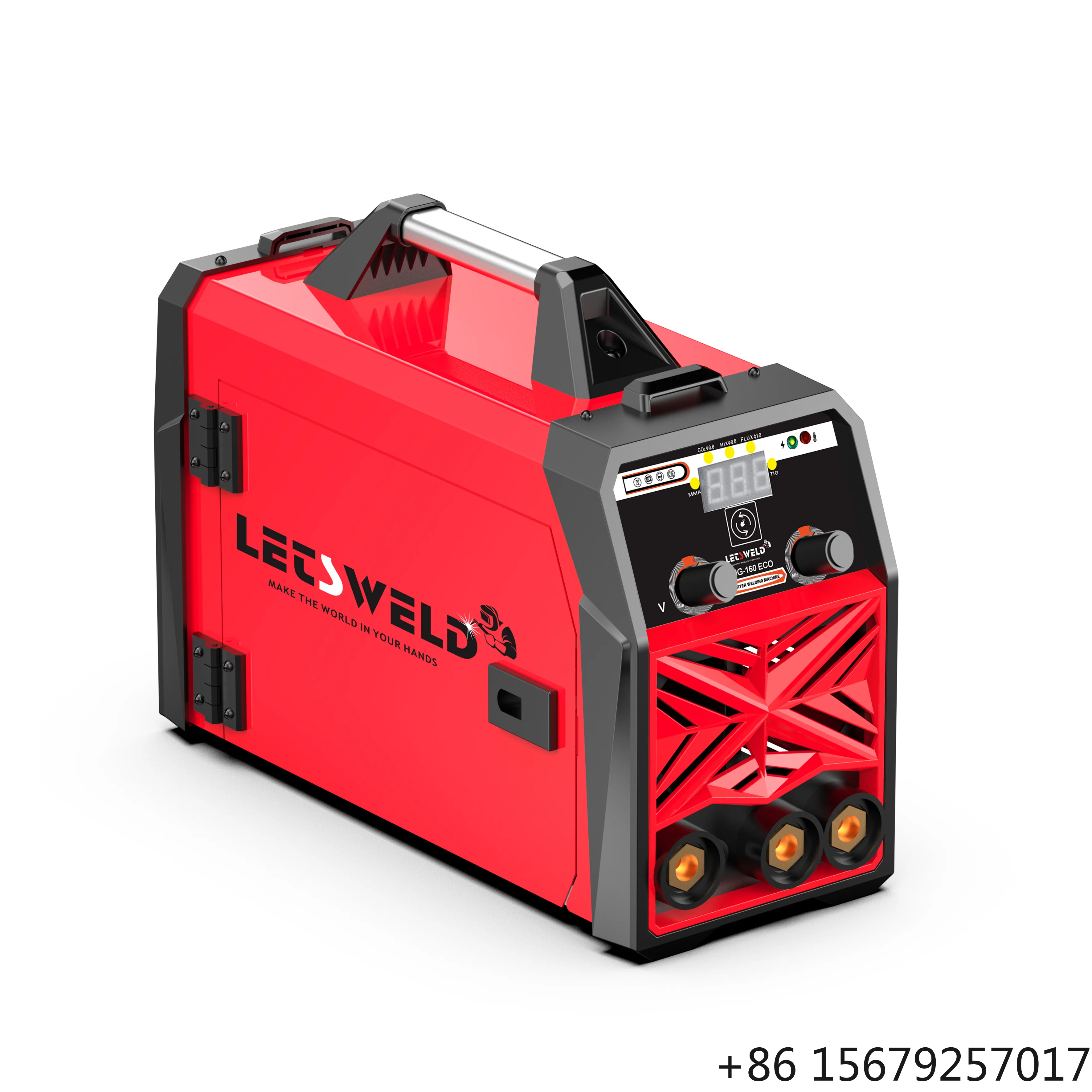 LETSWELD New ECO GAS/GASLESS MIG/MMA/LIFT TIG Welder 1KG 120A 220V Full Sets with Accessories