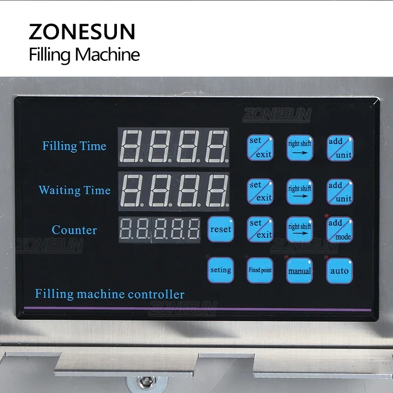 ZONESUN ZS-MPSP4 4 Heads Semi-Automatic Spout Pouch Soybean Milk Drink Liquid Filling Machine