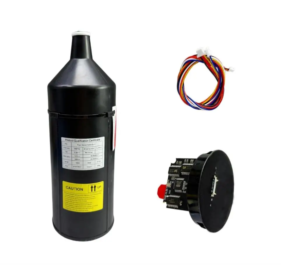 FPV Optical Fiber Image Data Module 3KM/5KM/10KM/15KM/20KM/30KM 0.27mm Relay Extender Module Anti-Interference Built in Sky End