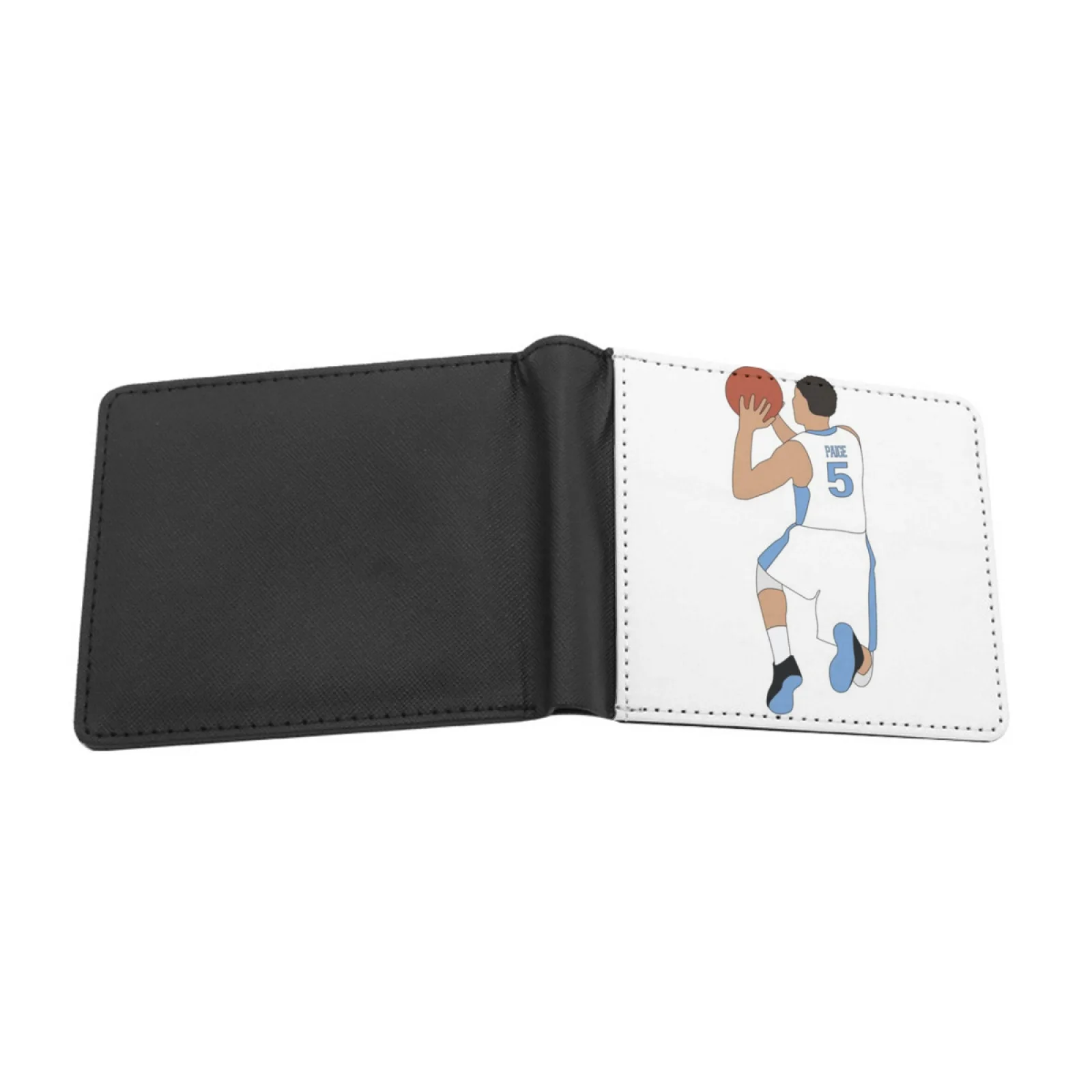 Marcus Paige's Shot Short Men's Wallet Multifunction Purse Male Pu Leather Wallet Marcus Paige Unc Basketball Personalized