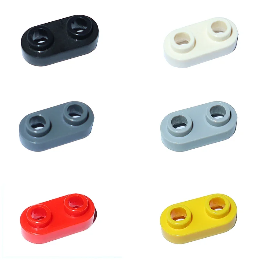 Round 1x 2 Open Stud Short Circle with 2 holes 35480 Bricks Building Blocks Plate High-Tech Parts Compatible Educational Toys