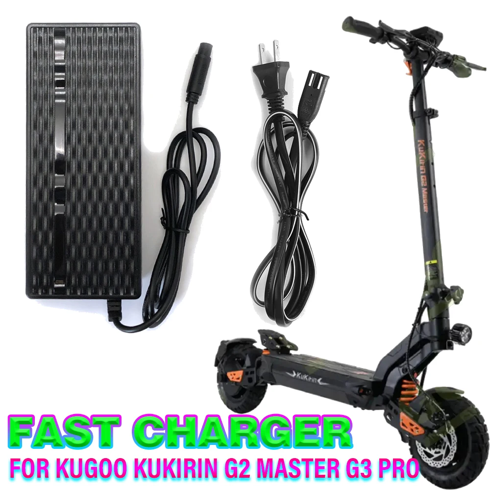 

Универсальный адаптер питания 54,6 В, 2 А, быстрое зарядное устройство со светодиодным датчиком, сертифицированное ЕС для электрического скутера Kugoo Kukirin G2 Master G3 Pro