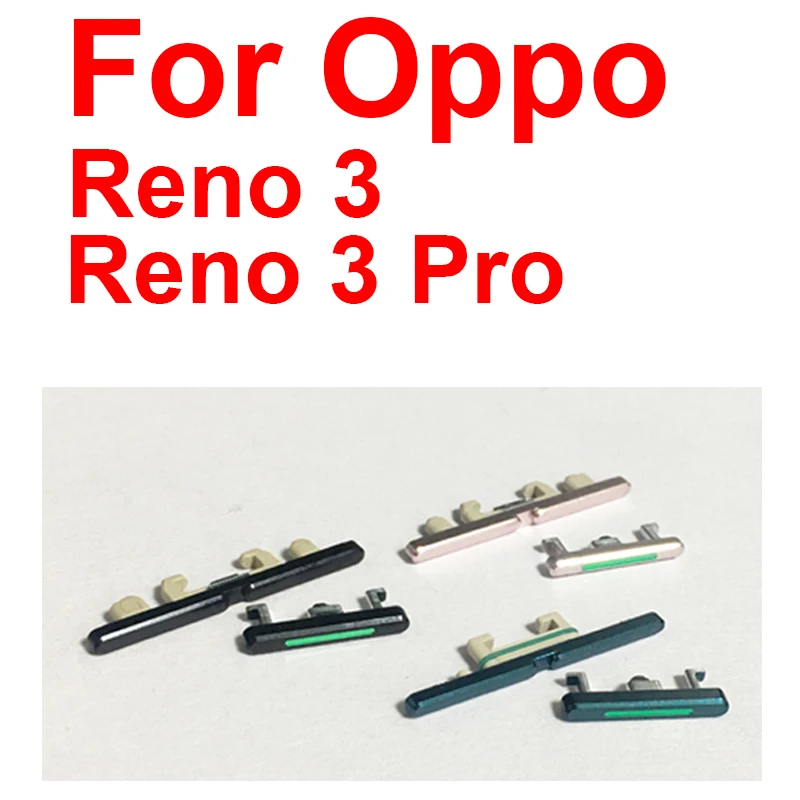 

For OPPO Reno 3 Reno 3 Pro 5G Power Volume Side Buttons Keys On Off Up Down Buttons Bracket Clip For Reno 3pro Replacement Parts