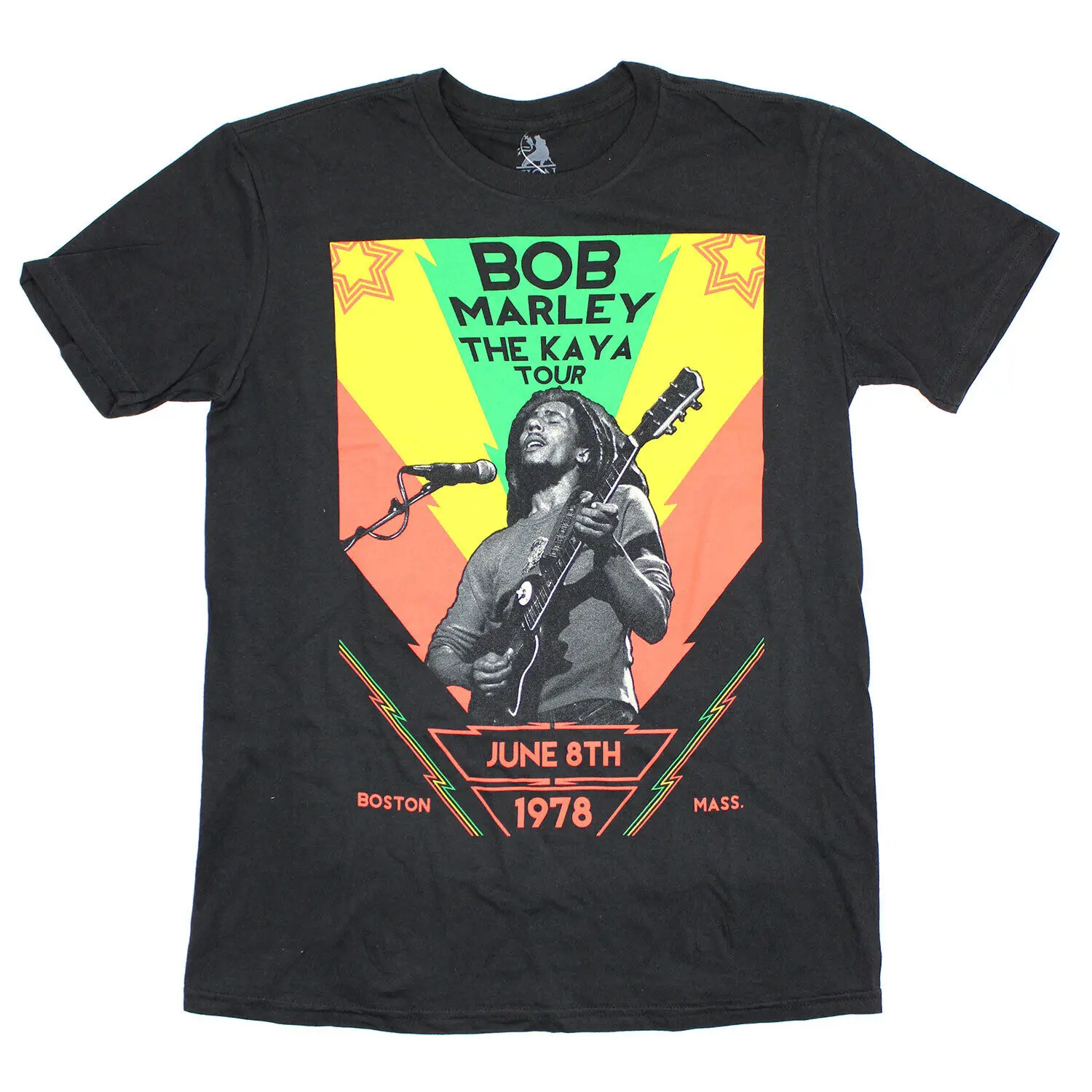 Men's Bob Marley The Kaya Tour T shirt Small Black