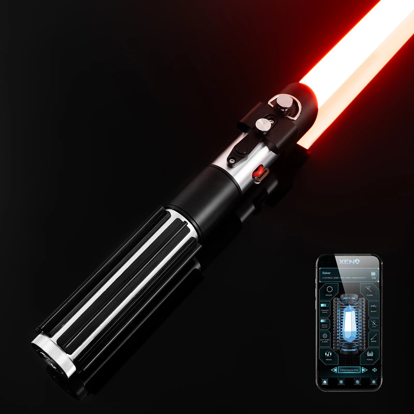 Vader Saber Sith Master Dark Lord Lightsaber XRGB3.0/Xenopixel 3.0 Smooth Swing App Control Colour Change
