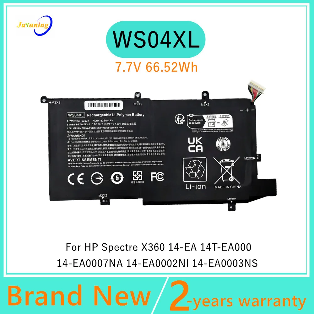 WS04XL Laptop Battery for HP Spectre X360 14-EA 14T-EA 14T-EA000 Pavilion Gaming 15-EC1025LA Series HSTNN-DB9Z WSO4XL