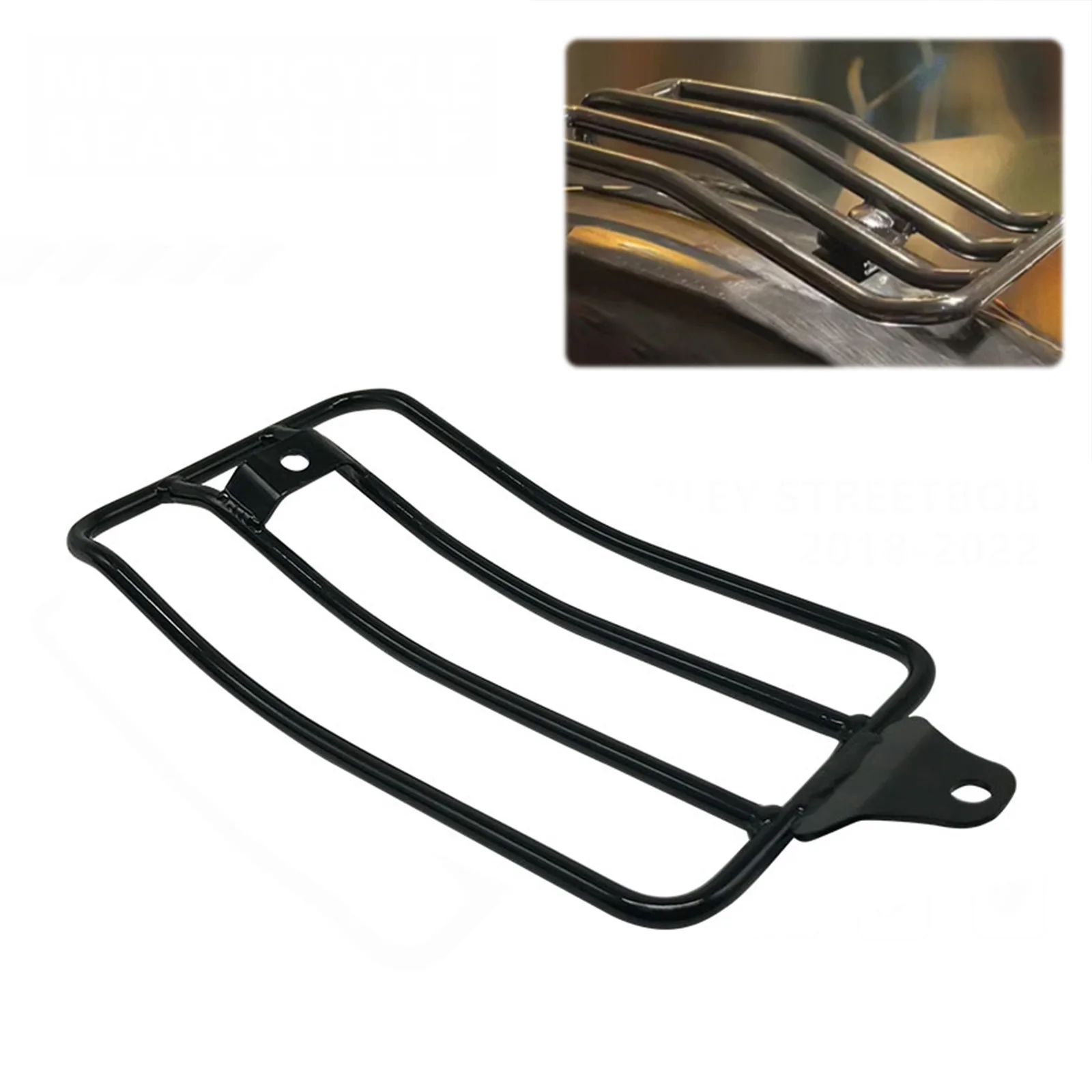 Motorcycle Luggage Rack Rear Tailstock Rack for Harley Softail Slim Standard Street Bob FXBB 2018-2023 Loading Cargo Support She