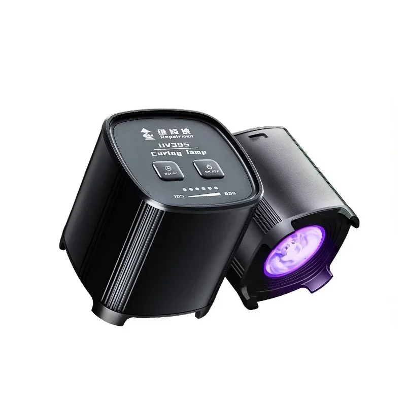 Qianli Repair man UV395 LED UV lampa utwardzająca Typ-c Zapewnia moc Regulowane rozrządy dla kleju UV maska lutownicza Klej żywiczny utwardza