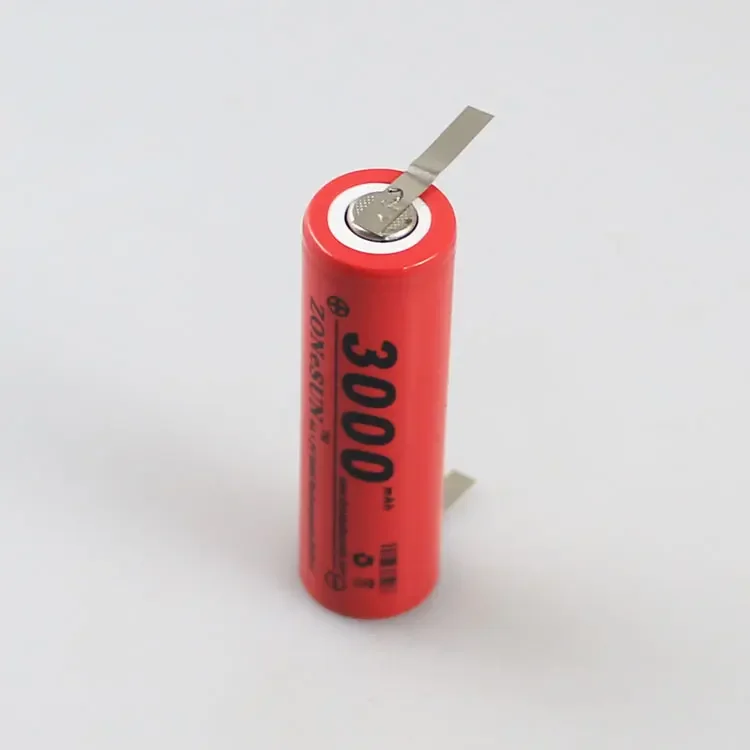 Di inti 3000mAh 1.2V Ni MH baterai isi ulang No.5 AA mainan digital datar lakukan kombinasi sel Li-ion isi ulang